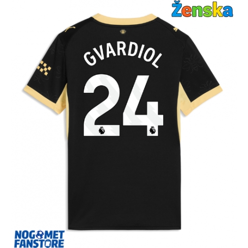 Manchester City Josko Gvardiol #24 Gostujuci Dres za Ženska 2026-27 Kratak Rukav